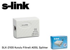 S-Link SLX-2105 Kutulu Filtreli ADSL Splitter