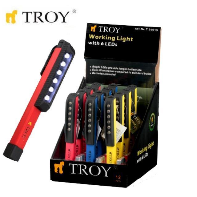 TROY 26015 5 LEDLİ TAMİRCİ ASILABİLİR EL FENERİ