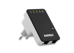 Everest EWR-523N2 Kablosuz-N Multi-Function 300 Mbps Repeater+Access Point+Bridge Siyah Client Router