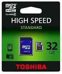 FLASH MEMORY micro SD Card 32GB + Adapter Dönüştürücü SD-C32GJ TOSHIBA