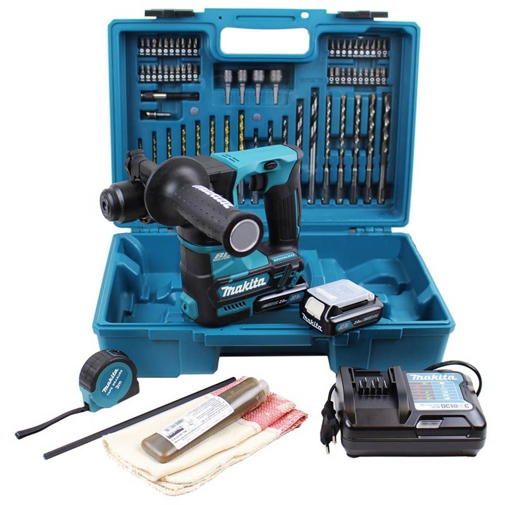Makita HR166DWAE1 10.8V 2Ah Akülü Kırıcı Delici Hilti 74 Parça