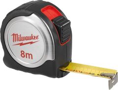 Milwaukee Ağır Hizmet Tipi Şerit Metre İnox Gövde 8mt