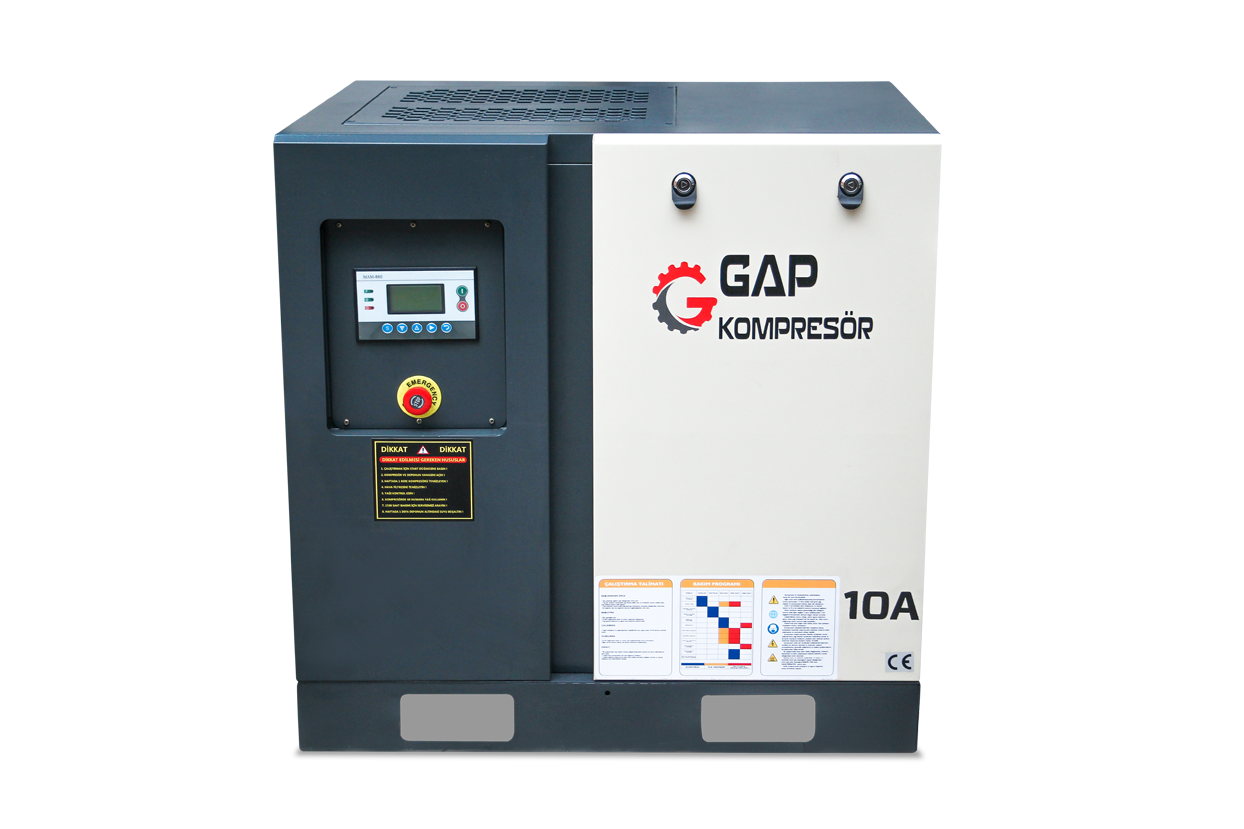 GPV 10A  500 lt 10 HP Vidalı Hava Kompresörü