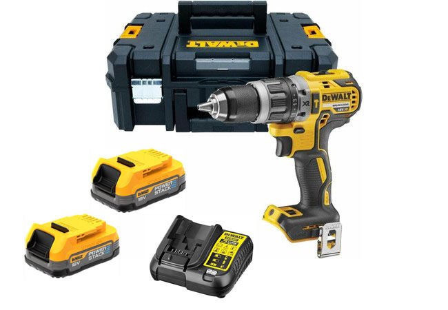 Dewalt DCD796 18V Powerstack Yeni Nesi Çift Akülü Matkap Vidalama