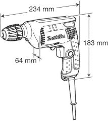 Makita 6413 Darbesiz Matkap 450W