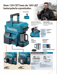 Makita DCM501Z Akülü Kahve Makinesi (AKÜ HARİÇ)