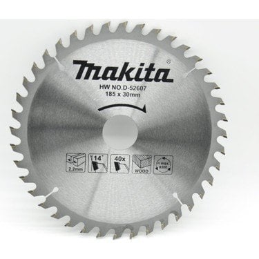 Maki̇ta D-52607 Dai̇re Testere Sunta Kesme 185 mm 40 Di̇ş Bıçağı