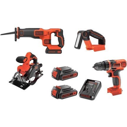 Black&Decker BDC4KITB Li-Ion Çift Akülü 4’ü 1 Arada