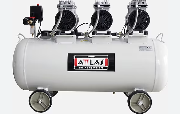 Attlas SC20100 Sessiz Yağsız Hava Kompresörü 100 Litre Yeni Model