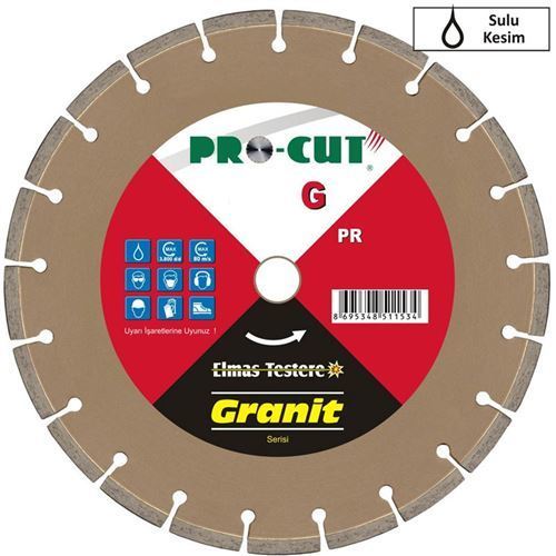 Pro-Cut PR51155 Sulu Kesim Granit Kesme Testeresi 400x60 mm