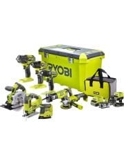 Ryobi R18CK8-342T Kömürsüz Motor Akülü Kompakt Set 8 Parça T5138004827