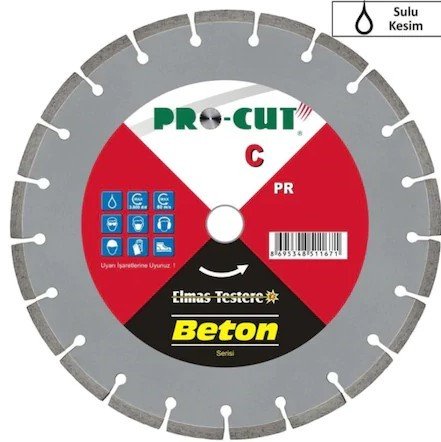 Pro-Cut PR51167 Sulu Kesim Beton Kesme Testeresi 400x25.4 mm