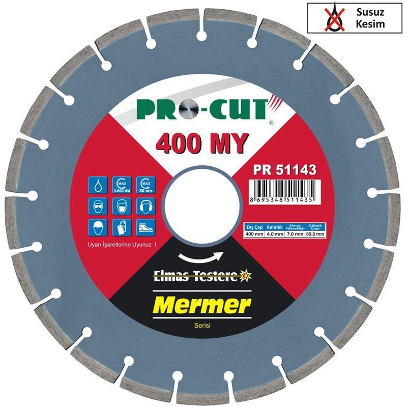 ProCut PR51137 Mermer Elmas Testere Bıçağı 350 mm Sulu