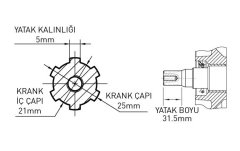 KAMA BY REİS KDK186FAH DİZEL MOTOR 10HP-FREZELİ H