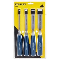 Stanley 0-16-129 İskarpela Seti, Mavi, 4LÜ (6,12,18,25 mm)