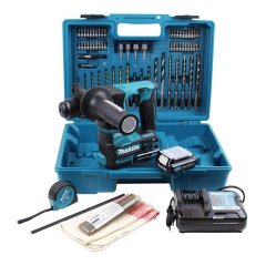 Makita HR140DWAE2 Akülü SDS Plus 12 V 2.0 Ah Delici Matkap + 65 Parça Set