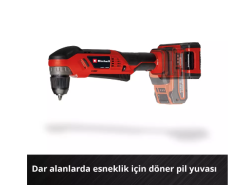 Einhell TE-AD 18 Li - Solo Akülü Dik Açılı Vidalama 4514290 Akü Hariç