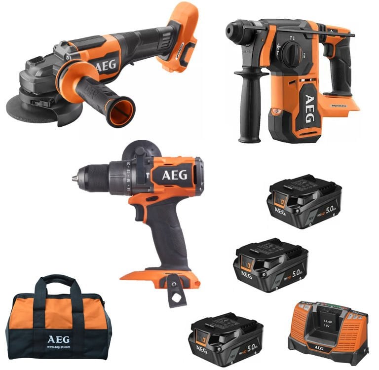 Aeg  JP18AA3-503B 18V Akülü 3 Lü Set 3X 5Ah