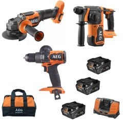 Aeg  JP18AA3-503B 18V Akülü 3 Lü Set 3X 5Ah