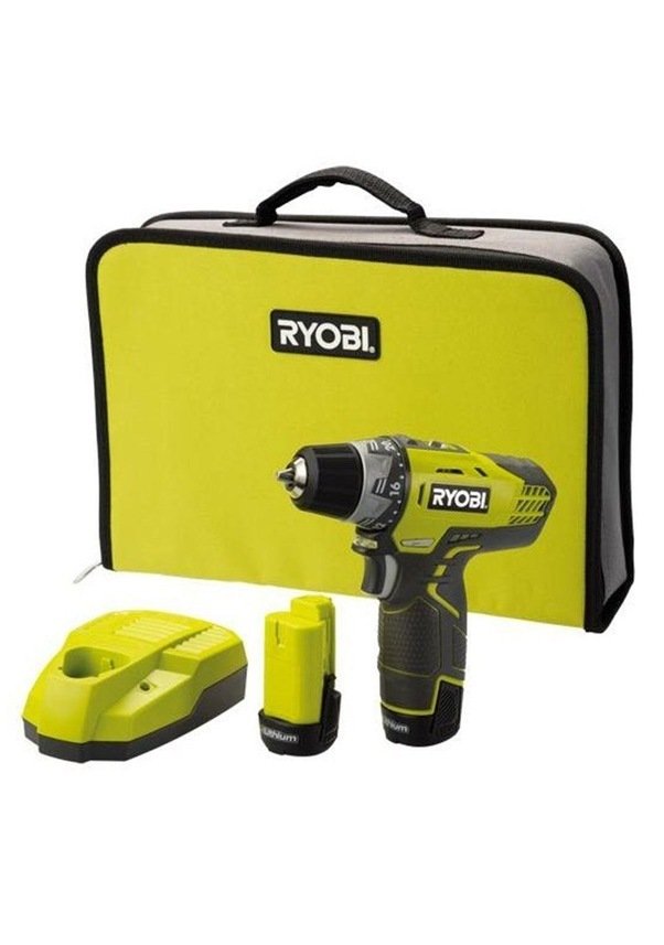 Ryobi R12DDLL13S 12V 1.3 Ah Li-ion Çift Akülü 2 Vitesli Vidalama