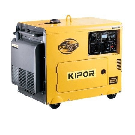 KIPOR KDE 6700 T3 Trifaze Marşlı 6 kVA Kabinli Dizel Jeneratör