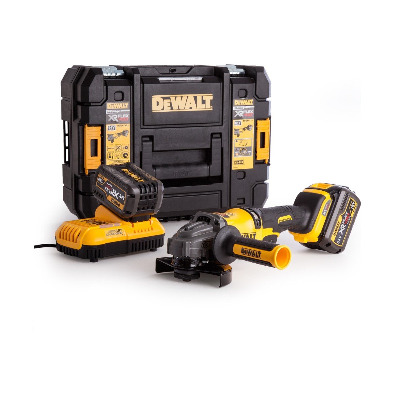 Dewalt DCG414T2 54V Flexvolt LI-ION Kömürsüz 125MM Avuç Taşlama