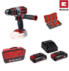 Einhell TE-CD 18 Lİ-İ BL 18V 2,5Ah Çift Akülü Darbeli Vidalama Matkap Set