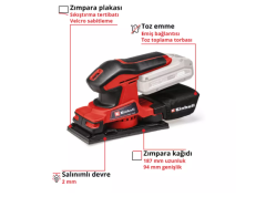 Einhell TC-OS 18/187 Li Solo Titreşim Zımpara 4460725