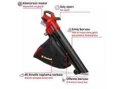 EINHELL VENTURRO 18/210 AKÜLÜ YAPRAK TOPLAMA - SOLO