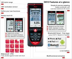 Leica Disto D810 Touch Set Lazer Metre