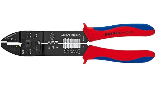 Knipex 9722240 mm Pabuç Sıkma ve Kablo Sıyırma Pensi