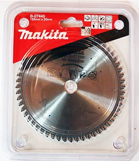 Makita B-07440 DSP600 Daire Testere için 165x20mm 56 Diş Elmas Daire Testere Bıçağı