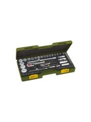 Proxxon 23286 1/4-1/2’’ Cırcır Kollu 65 Parçalı Lokma Takımı