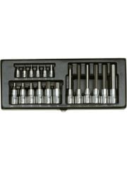 Proxxon 23100 1/4-1/2’’ 18 Parçalı Allen Lokma Takımı