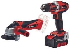 Einhell TE-TK 18/2 Li Kit (Cd+Ag), Power Tool Kit Akülü Matkap + Taşlama Set 4257240