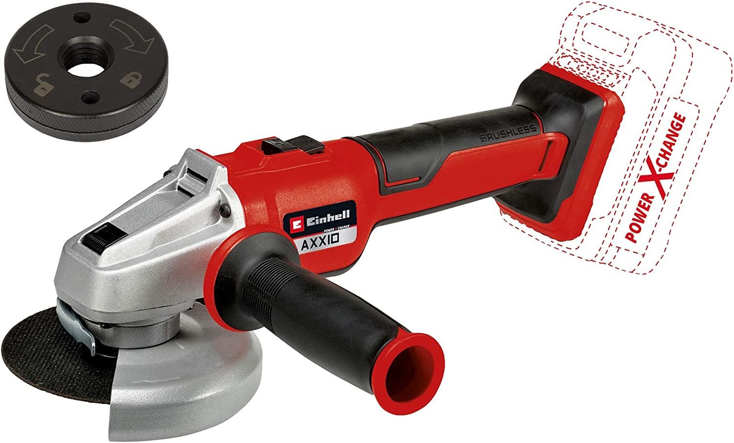 Einhell AXXIO 18/125 Q, Akülü Avuç Taşlama