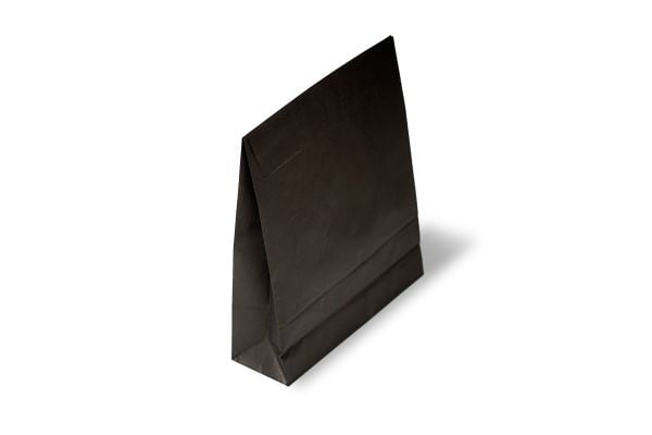 Roco Paper Hediye Paketi 15*6*25,5 cm Kese Kağıdı Yapışkanlı Ağız Siyah 25'li Paket