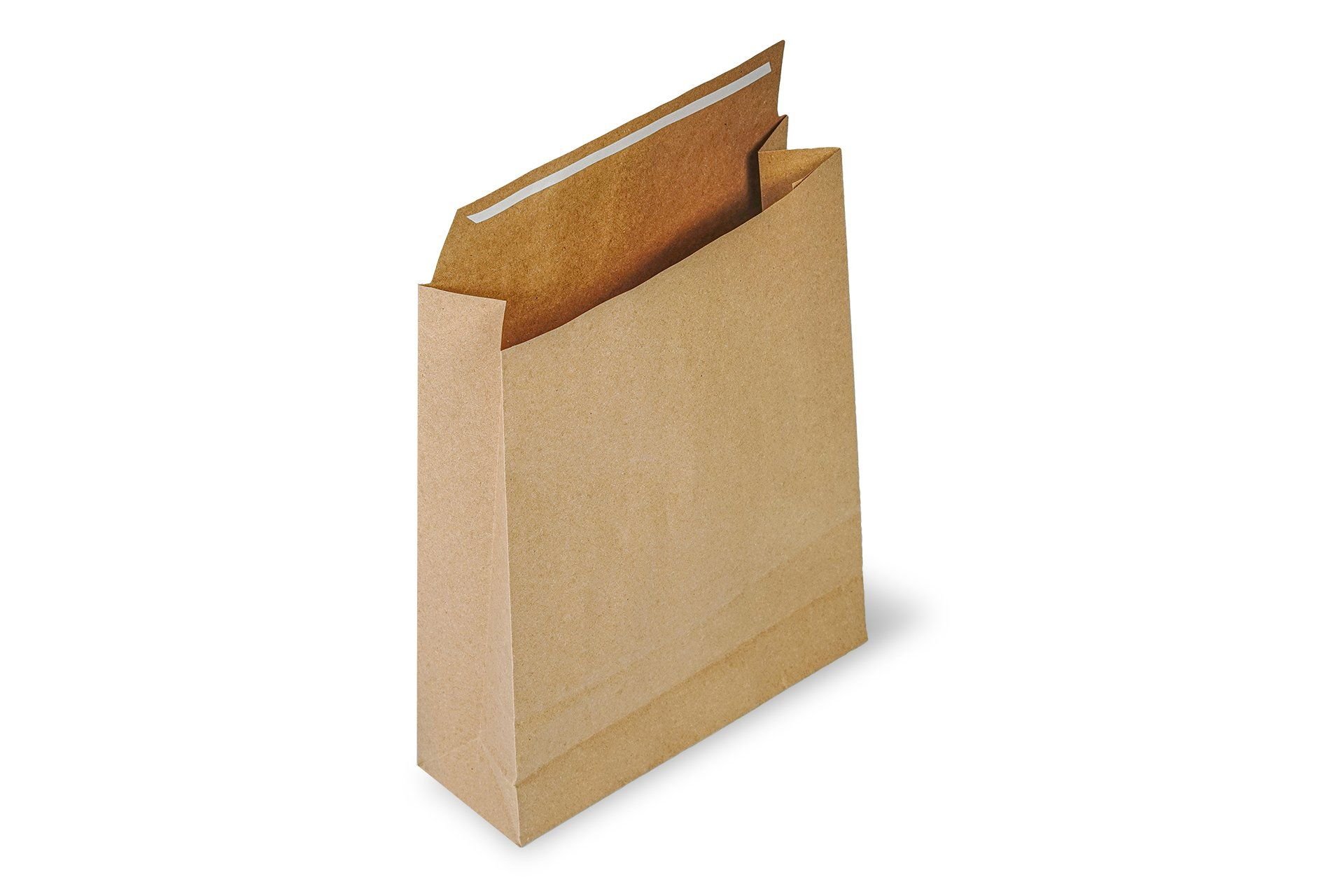 Roco Paper Hediye Paketi 15*6*25,5 cm Kese Kağıdı Yapışkanlı Ağız Kraft 25'li Paket