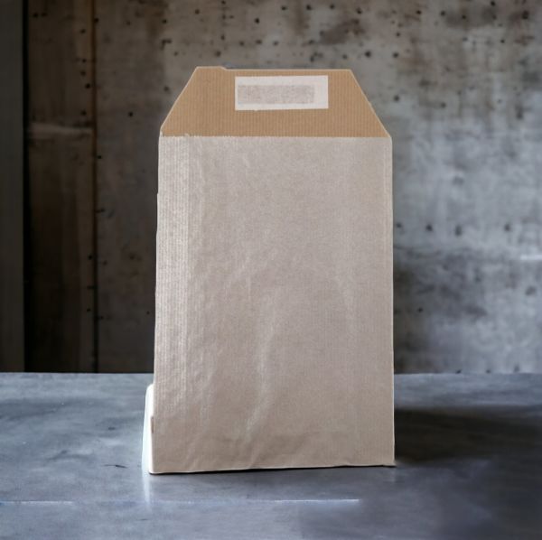 Roco Paper Hediye Paketi 15*4*21 cm Dipsiz Kese Kağıdı Yapışkanlı Ağız Gümüş 25'li Paket