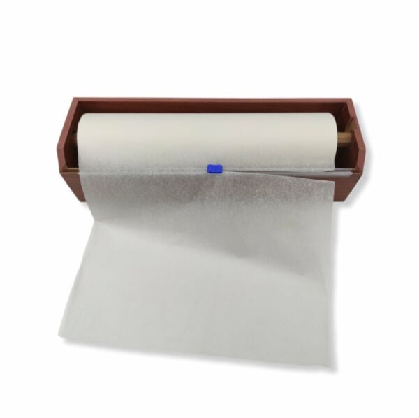 Roco Paper Sürgülü Bıçak ve Ahşap Kutusu ile Gelen Beyaz Pelur Kağıt 30 cm * 150 metre 18 gr./m.