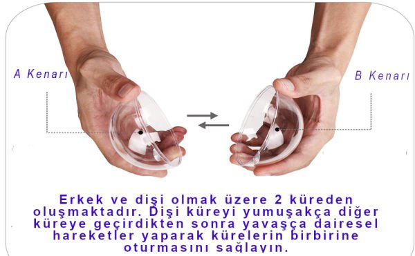 Şeffaf Mika Küre Top - Asılabilir Plastik Top - 12 cm