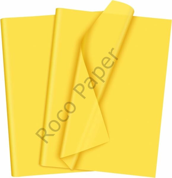 Roco Paper Sarı Pelur Kağıt Ekonomik Seri - 17 gr/m. 50*70 cm 1kg 130-135 Sayfa
