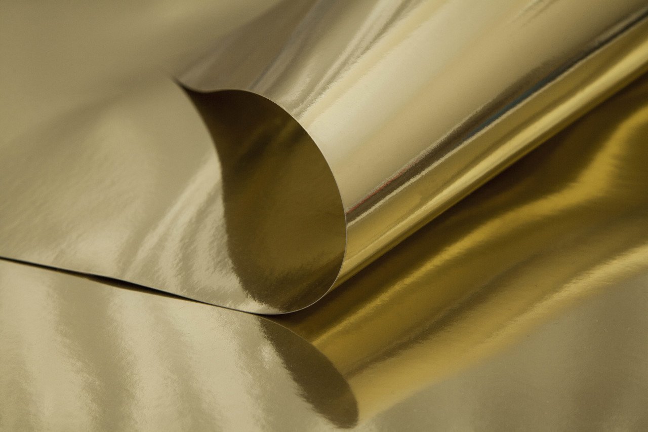 Metalik ''Altın'' Fon Kartonu Çift Taraflı 250 gr. 50*70 cm