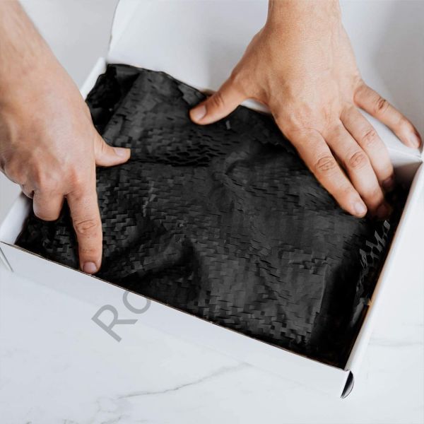 Petek Dolgu Ambalaj Kağıdı 38Cm X 5 Metre - Siyah