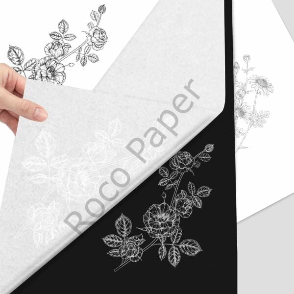 Roco Paper Karbon Grafit Transfer Kağıdı Beyaz - 21*31 cm - 5'li