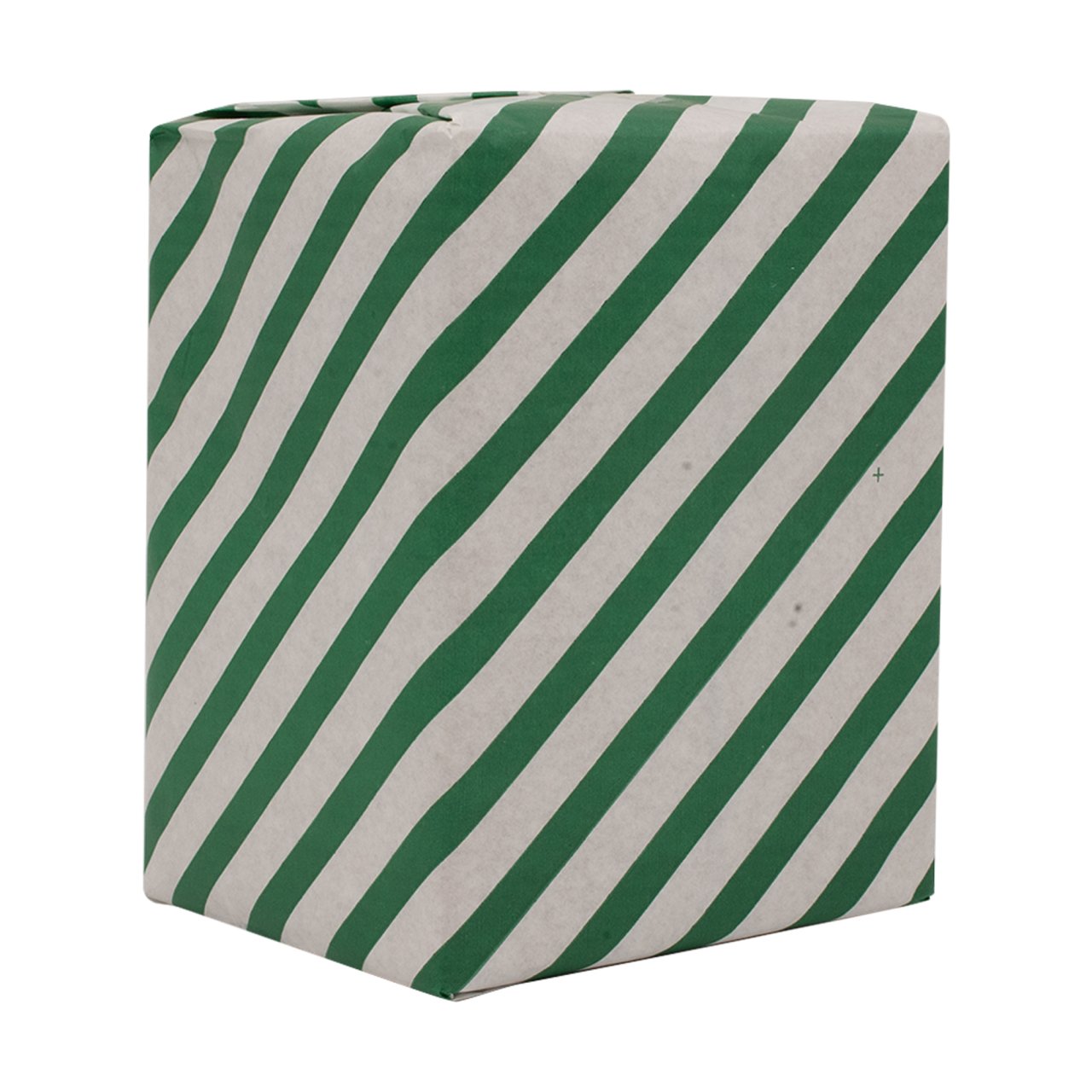 Ambalaj Kağıdı Beyaz Koyu Yeşil Verev Çizgili 40gr 70x10cm 10'lu Paket