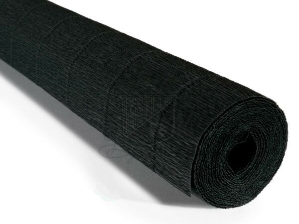İtalyan Krapon Kağıdı No:602 - Siyah - Black 180 gr. 50X250 cm