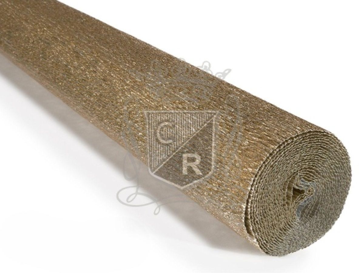 İtalyan Krapon Kağıdı No:916 Altın Metalik - 140 gr. 50*250 cm