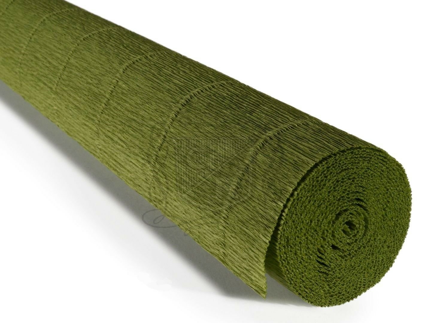 İtalyan Krapon Kağıdı No:622 - Zeytin Yeşili - Olive Green 180g 50X250 cm