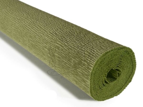 İtalyan Krapon Kağıdı No:562 - Adaçayı Yeşili - Sage Green 180g 50X250 cm